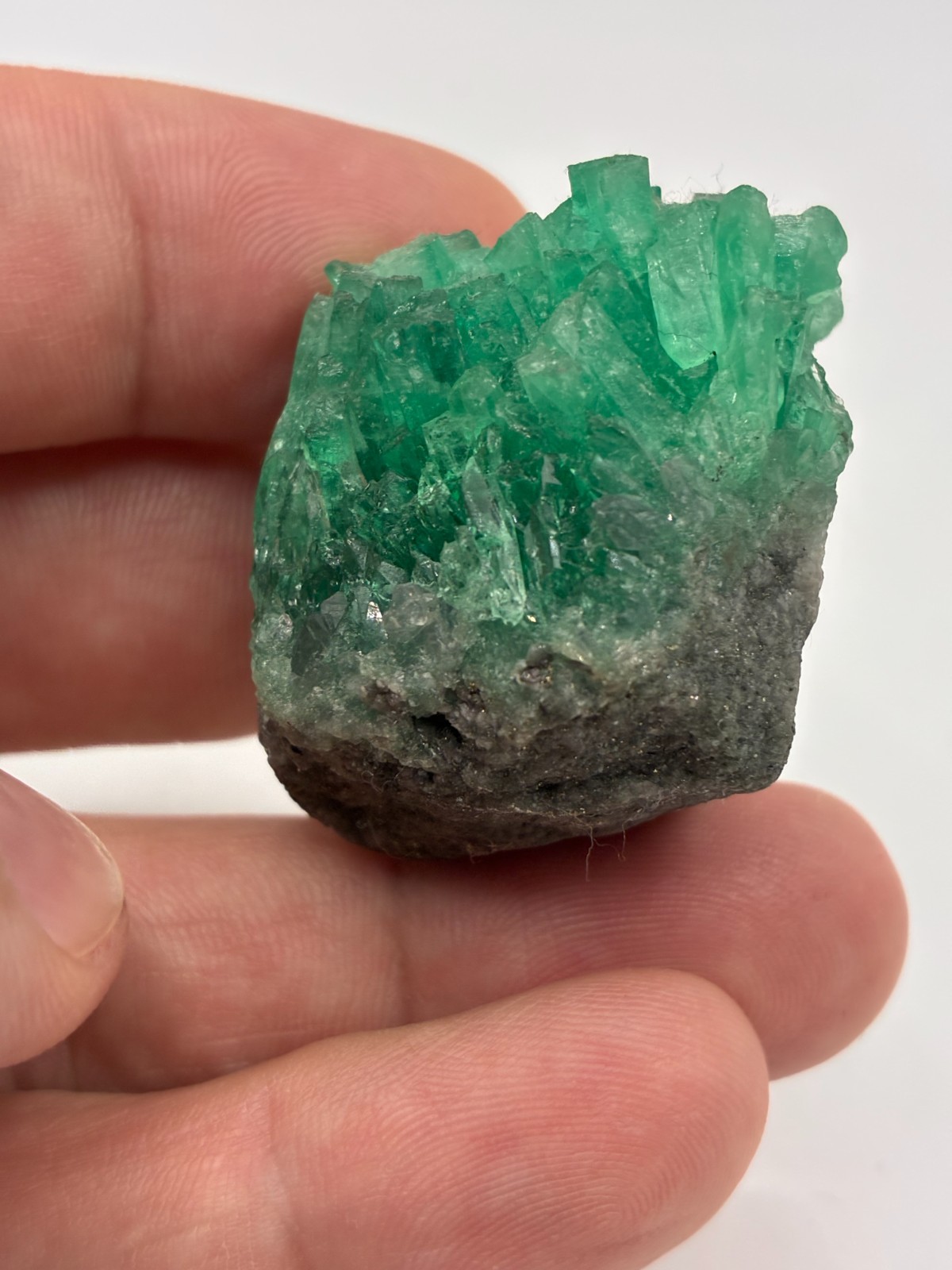 44g Rough Crystal Colombian Emerald Raw Matrix Collector Piece Natural Muzo 44g Rough Crystal Colombian Emerald Raw Matrix Collector Piece Natural Muzo