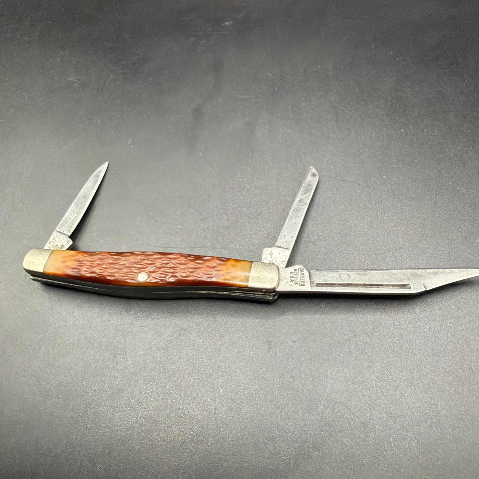 Vintage Camillus NY USA #83 "Deluxe Pony Stockman" 3-Blade Pocket Knife Vintage Camillus NY USA #83 "Deluxe Pony Stockman" 3-Blade Pocket Knife