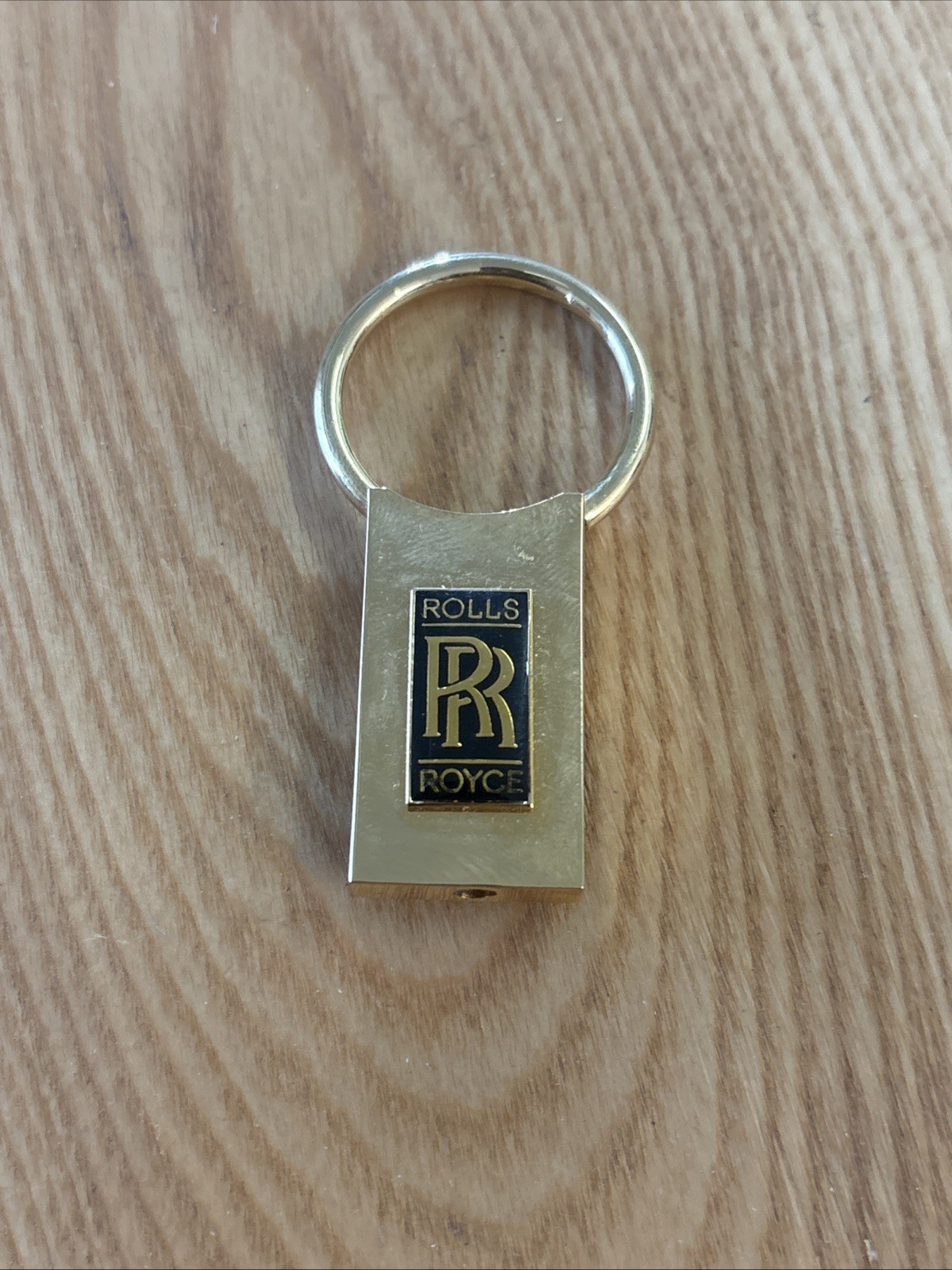VINTAGE ROLLS ROYCE BRASS METAL KEYCHAIN KEY RING Grey Poupon 🔥🔥🔥 VINTAGE ROLLS ROYCE BRASS METAL KEYCHAIN KEY RING Grey Poupon 🔥🔥🔥