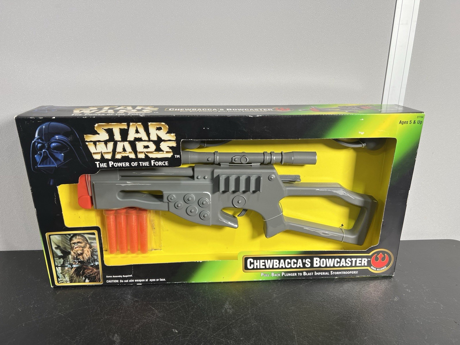 STAR WARS POTF CHEWBACCA'S BOWCASTER NIB ROLE PLAY SET 1996