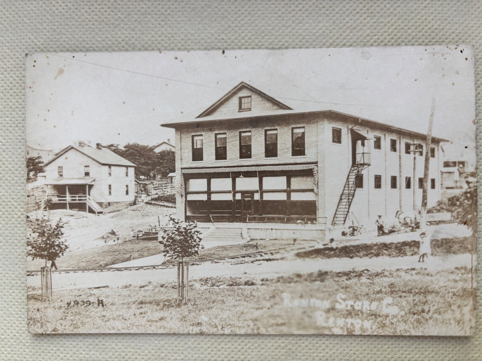 Renton PA RPPC General Store Coal Mining Town Italian Vintage Postcard