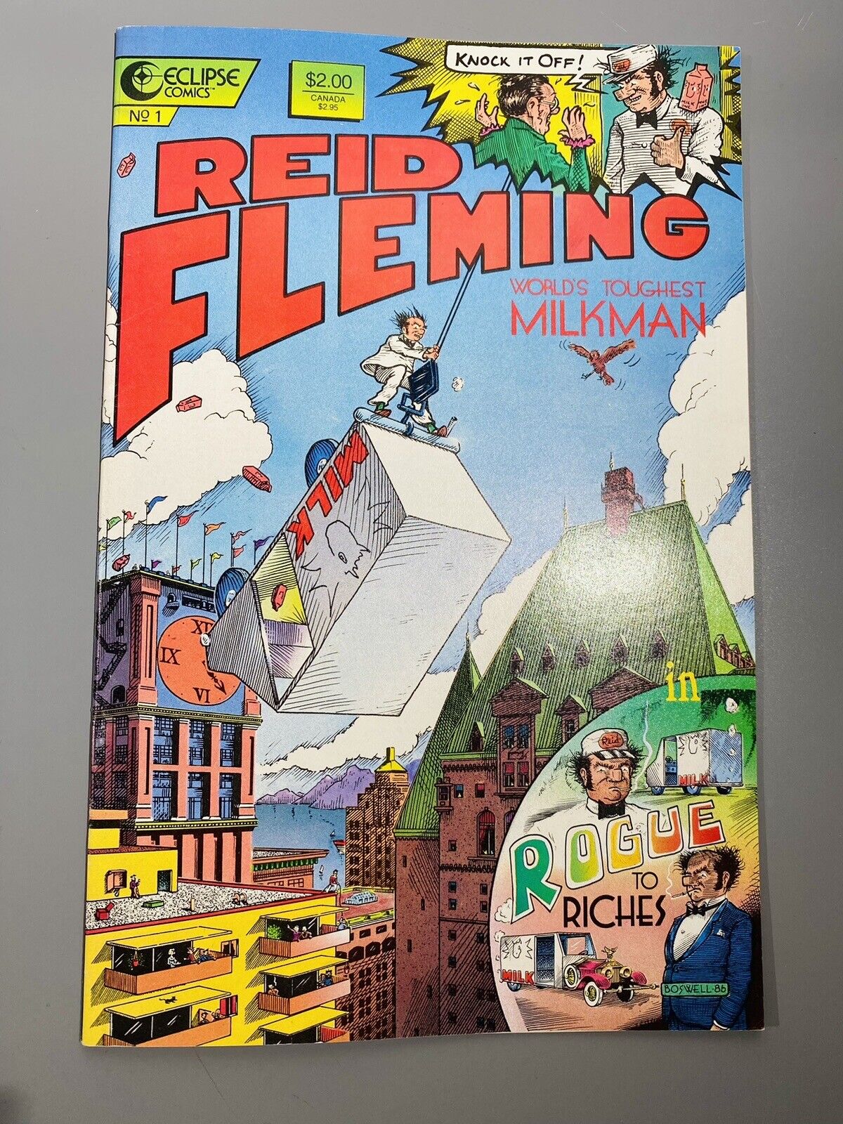Reid Fleming, World’s Toughest Milkman #1 1st print NM Eclipse Comics 1986