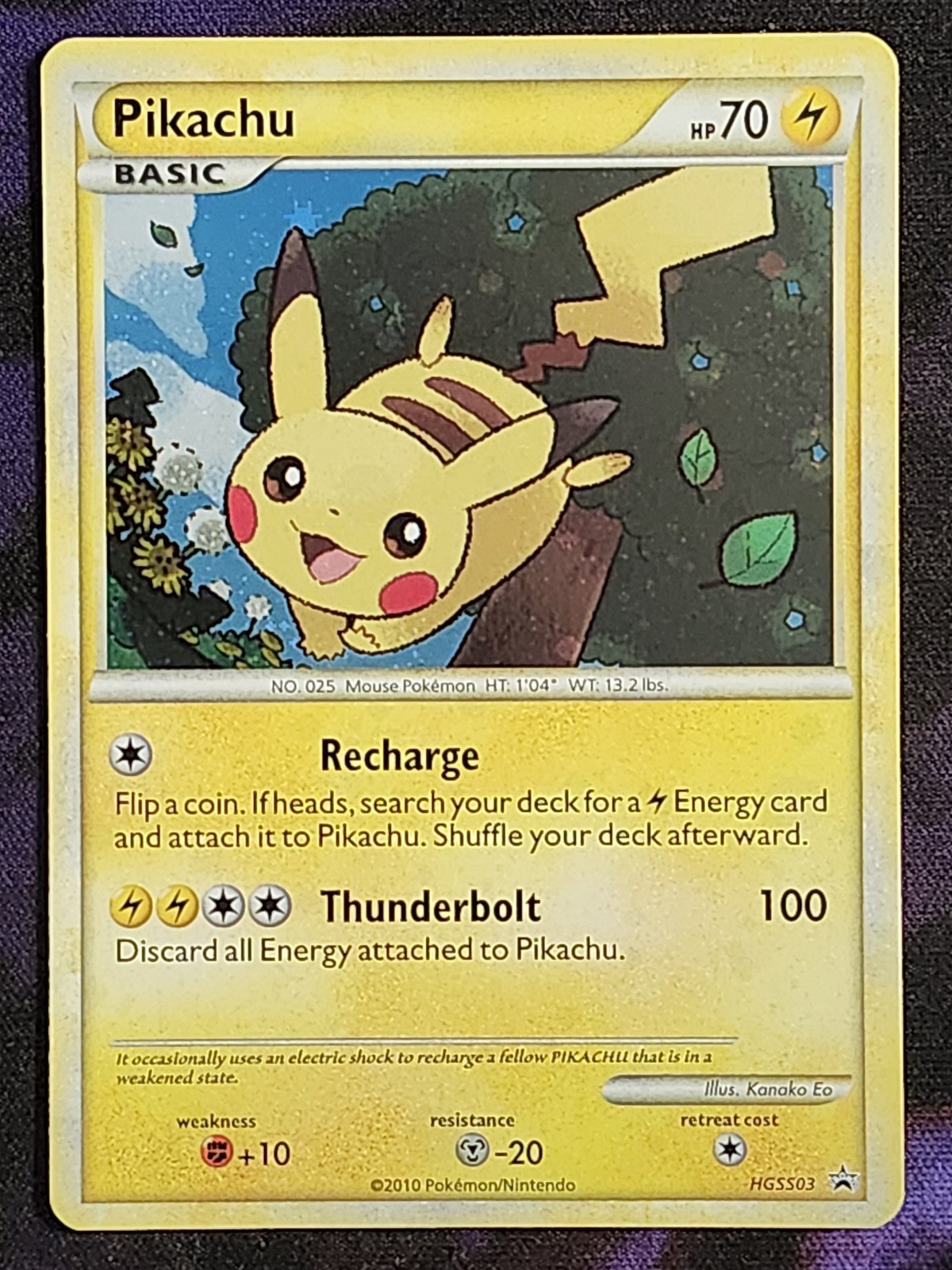 Pokemon Pikachu HGSS03 (LP) Black Star Promo BSP