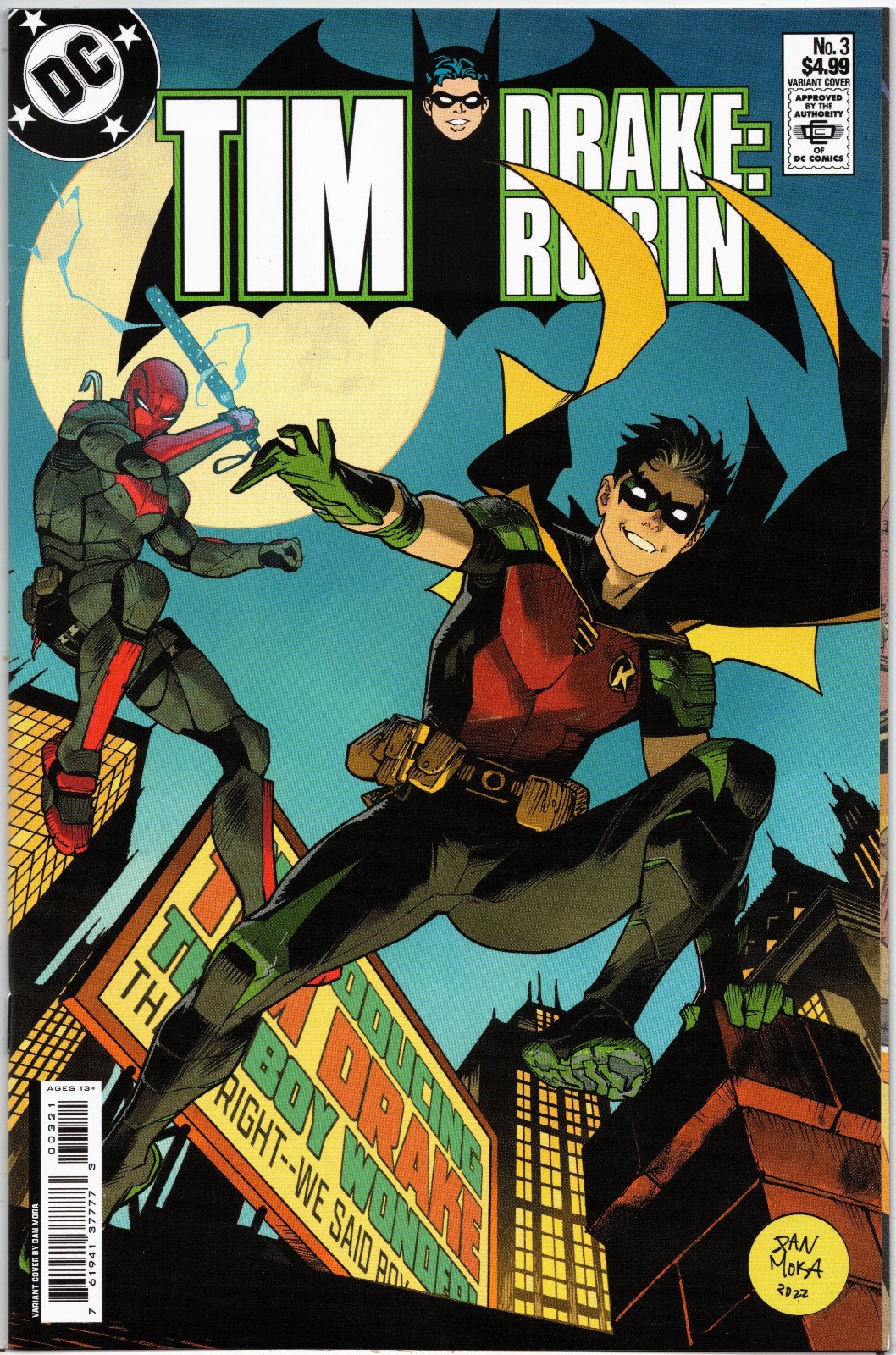 Tim Drake: Robin #3 - Dan Mora Variant - DC Comics NM/VF Tim Drake: Robin #3 - Dan Mora Variant - DC Comics NM/VF
