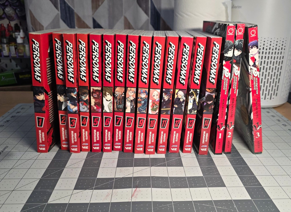 Persona 5 Manga Lot Vol 1-14 + Mementos Mission Vol 1-3 Softcover English Persona 5 Manga Lot Vol 1-14 + Mementos Mission Vol 1-3 Softcover English
