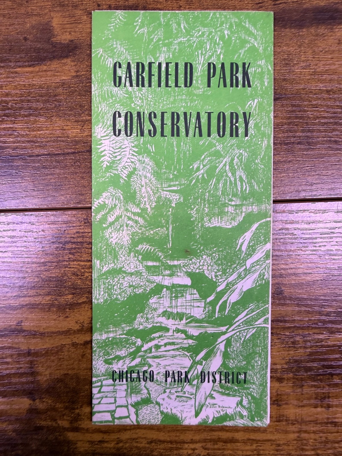 Garfield Park Conservatory Chicago Park District Travel Brochure Foldout Pamphle Garfield Park Conservatory Chicago Park District Travel Brochure Foldout Pamphle