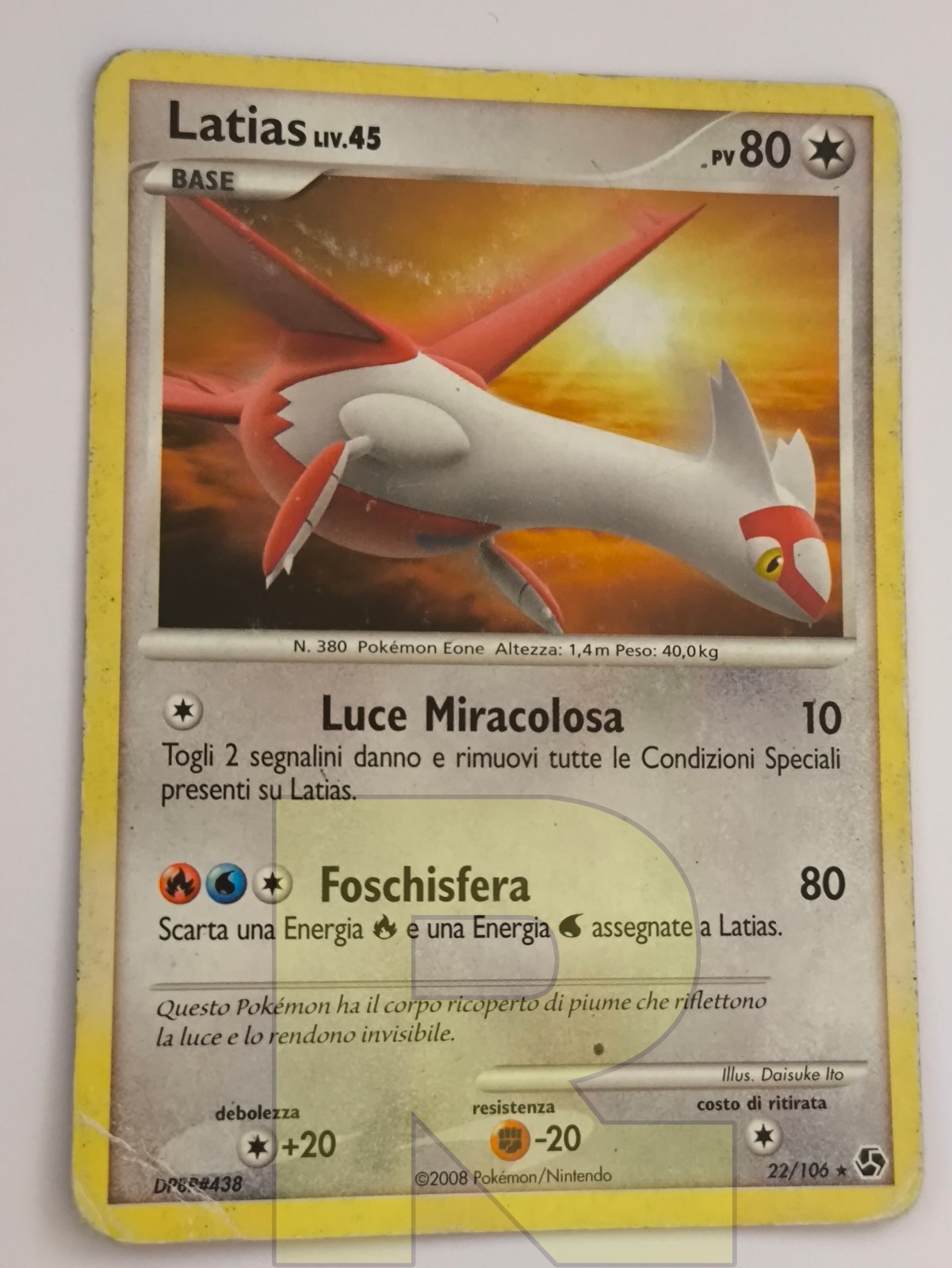 Latias Lv.45 ® Legendary Encounters 22/106 ® Rare No Holo ® Italian ® Poor Latias Lv.45 ® Legendary Encounters 22/106 ® Rare No Holo ® Italian ® Poor