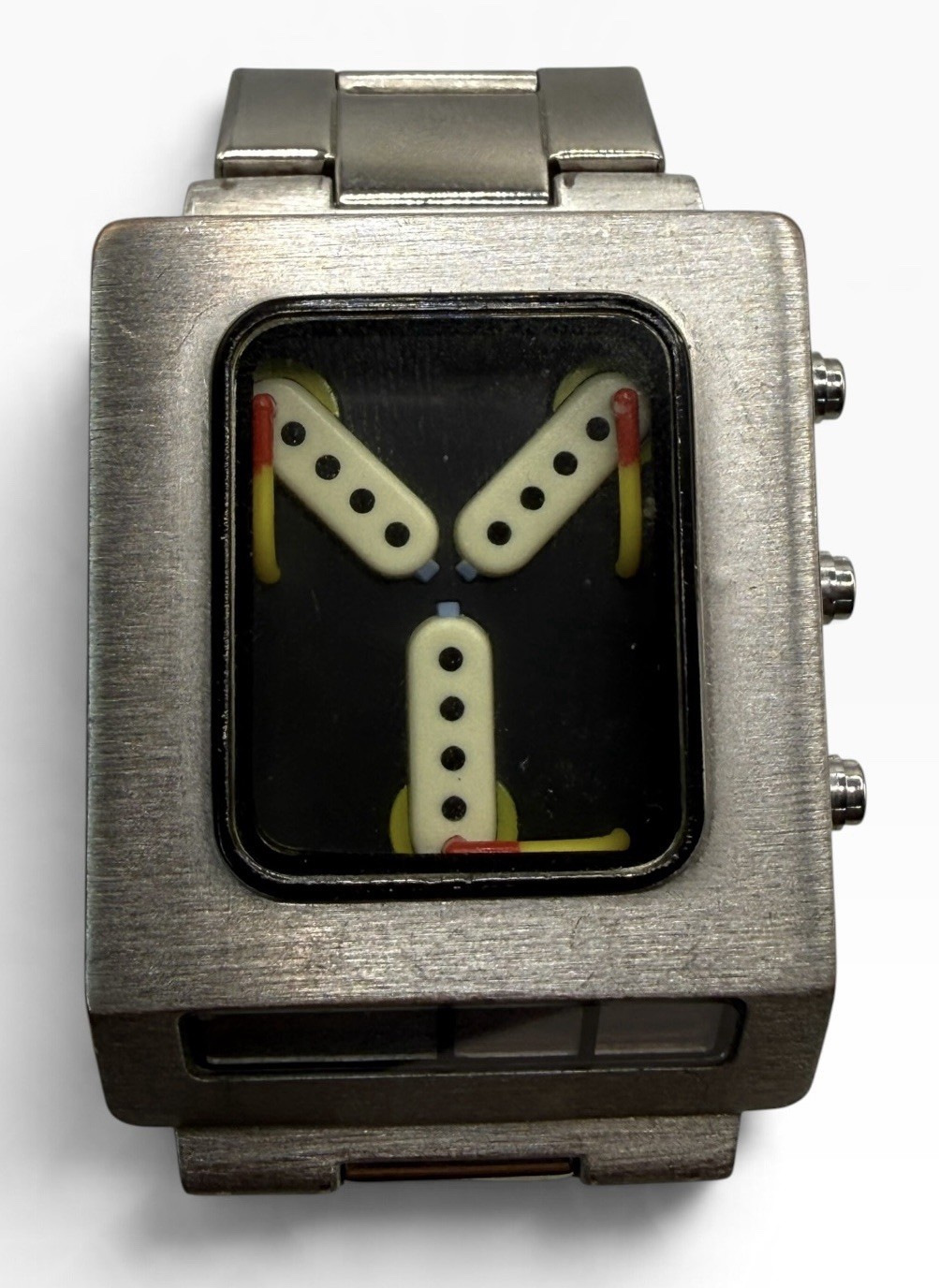 ThinkGeek Back To The Future Flux Capacitor Watch New Battery Working ThinkGeek Back To The Future Flux Capacitor Watch New Battery Working