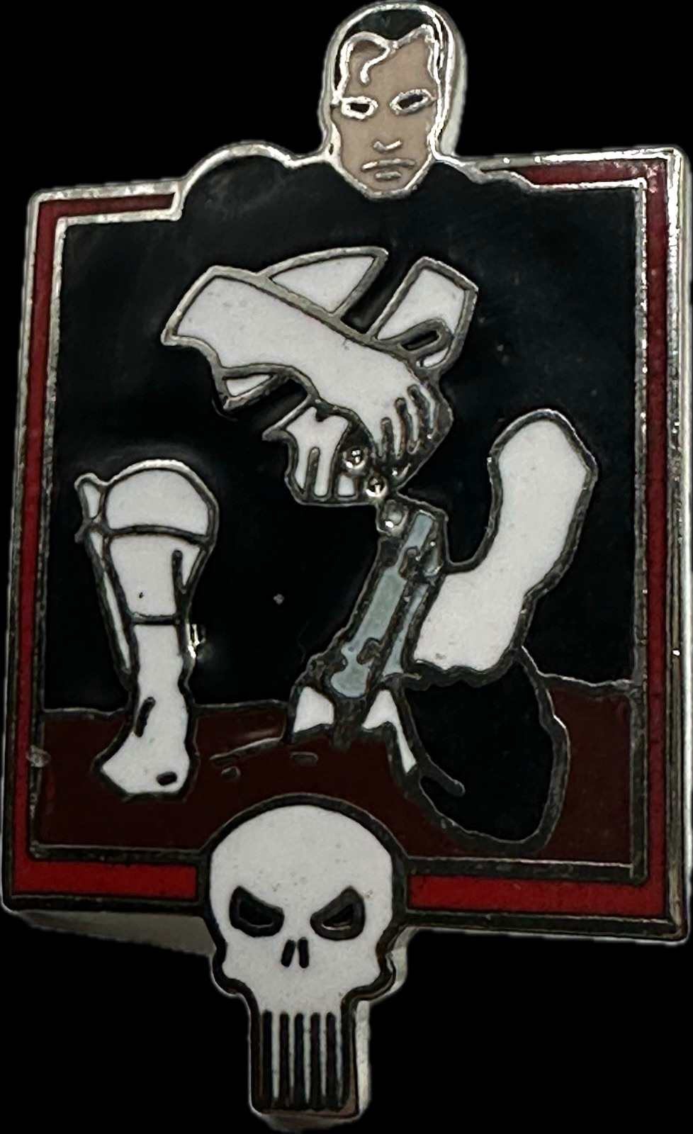 Vintage 1989 Marvel Punisher War Journal Enamel Pin New Loose - Vintage 1989 Marvel Punisher War Journal Enamel Pin New Loose -
