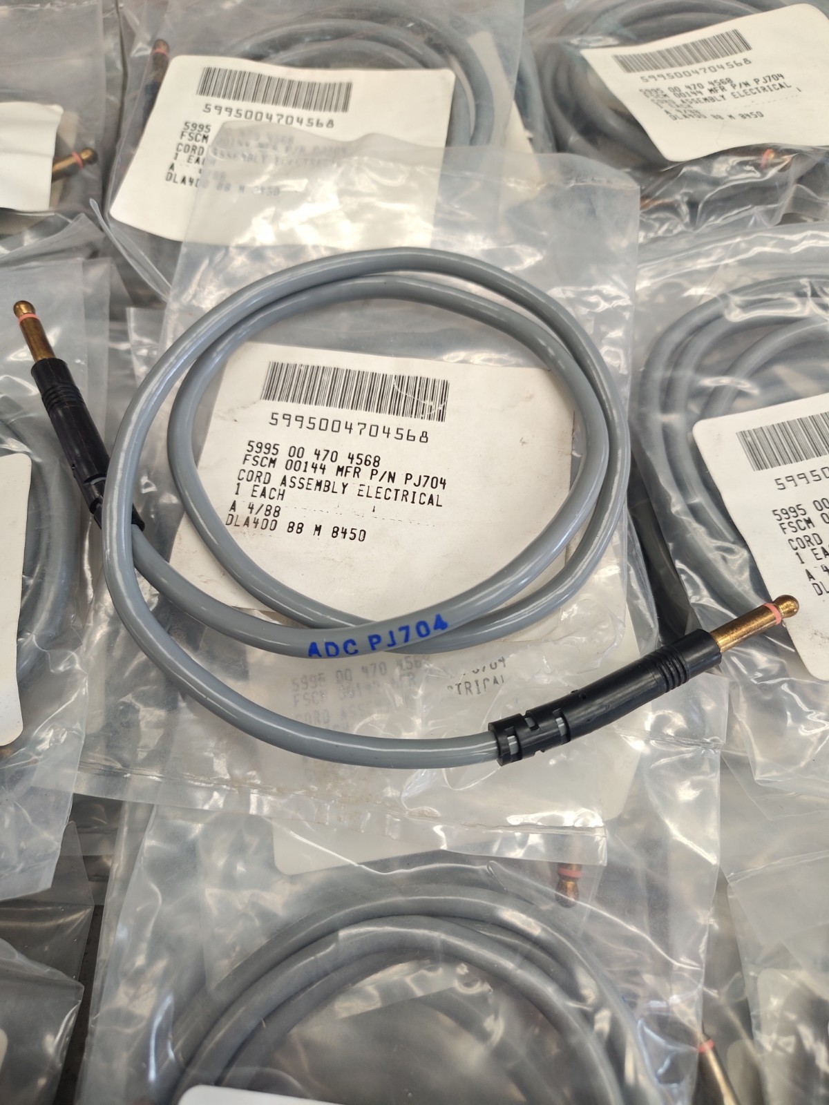 LOT OF 30 NOS ADC PJ704 24" Bantam TT Patch Cables NSN 5995-00-470-4568