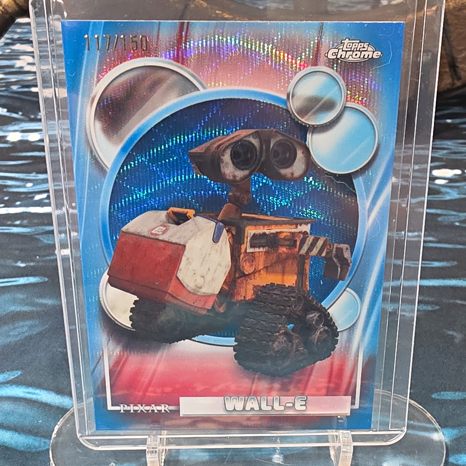 Topps 2026 Topps Chrome Disney Pixar WALL-E #145 117/150 Serial Numbered
