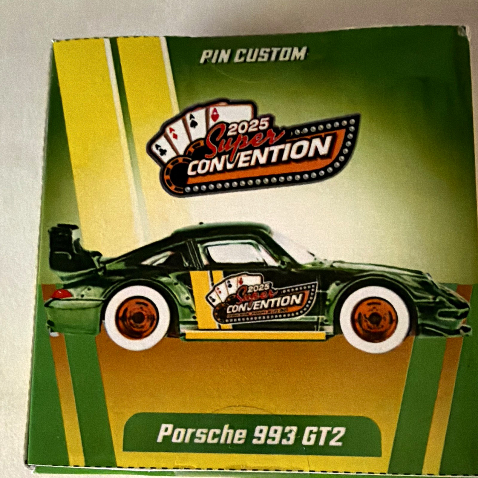 Porsche 2025 Super Convention Custom 993 GT2 Collectible Vehicle Pin Porsche 2025 Super Convention Custom 993 GT2 Collectible Vehicle Pin