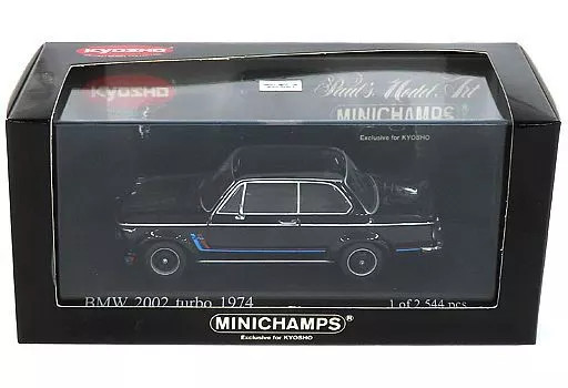 1/43 Minichamps BMW 2002 turbo Black Kyosho bespoke model 433022205 1/43 Minichamps BMW 2002 turbo Black Kyosho bespoke model 433022205