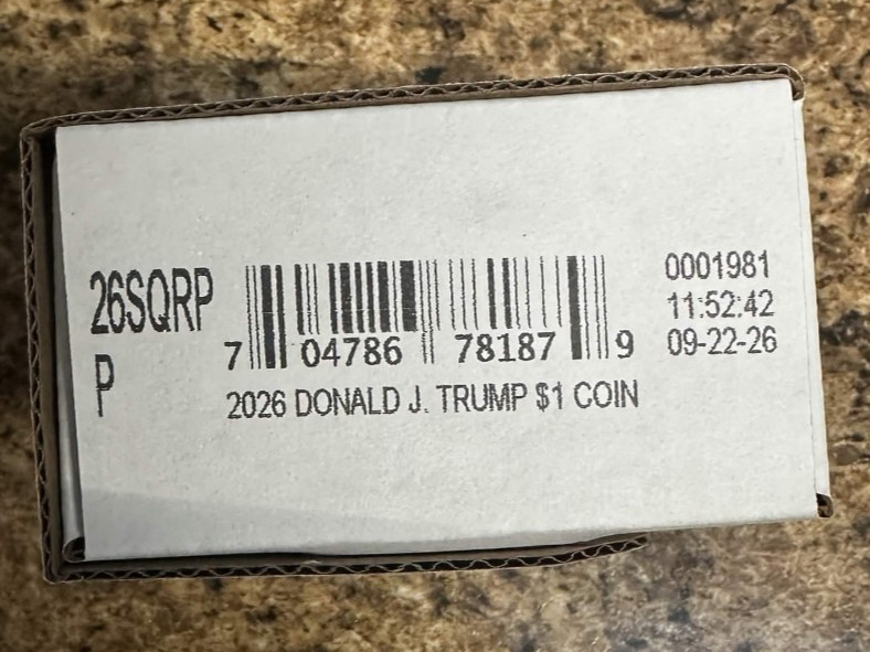 2026 Semiquincentennial President Donald J. Trump $1 Coin Roll $25 - In Hand 2026 Semiquincentennial President Donald J. Trump $1 Coin Roll $25 - In Hand
