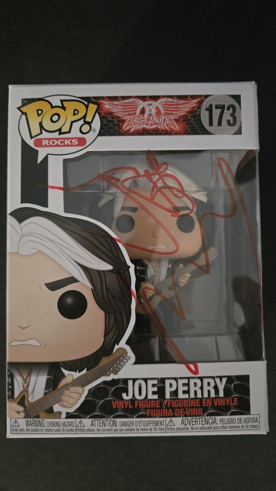 JOE PERRY signed autograph in person FUNKO POP AEROSMITH 173 ACOA JOE PERRY signed autograph in person FUNKO POP AEROSMITH 173 ACOA