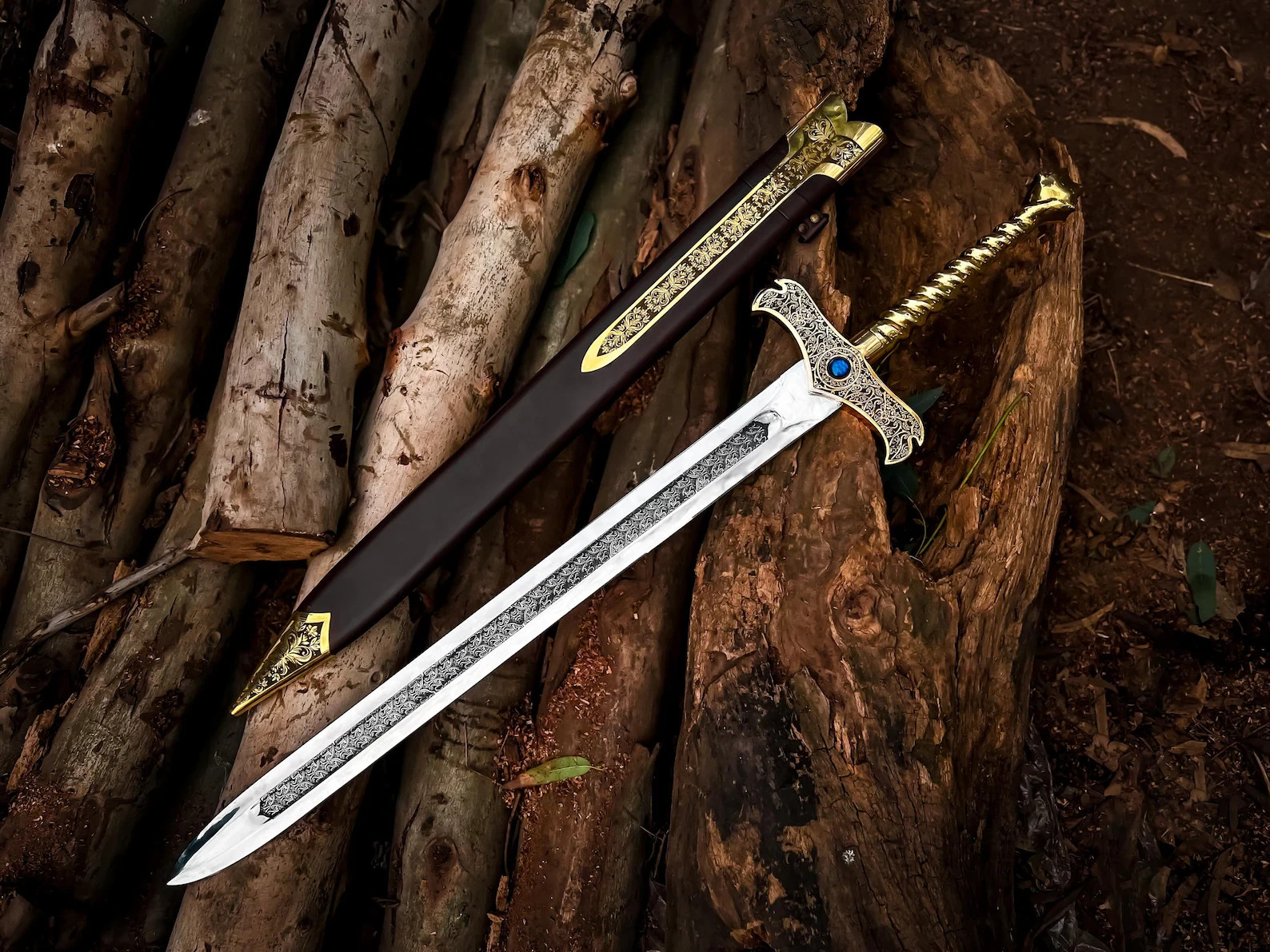 Merlin Sword Rise of the Merlin Inspired Medieval Kings Engraved Sword Merlin Sword Rise of the Merlin Inspired Medieval Kings Engraved Sword