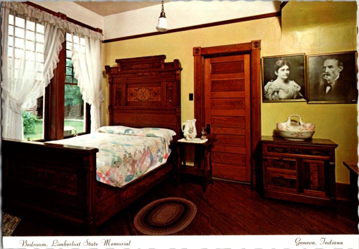 Geneva IN postcard LIMBERLOST STATE MEMORIAL BEDROOM o/04 BQ0095 Geneva IN postcard LIMBERLOST STATE MEMORIAL BEDROOM o/04 BQ0095