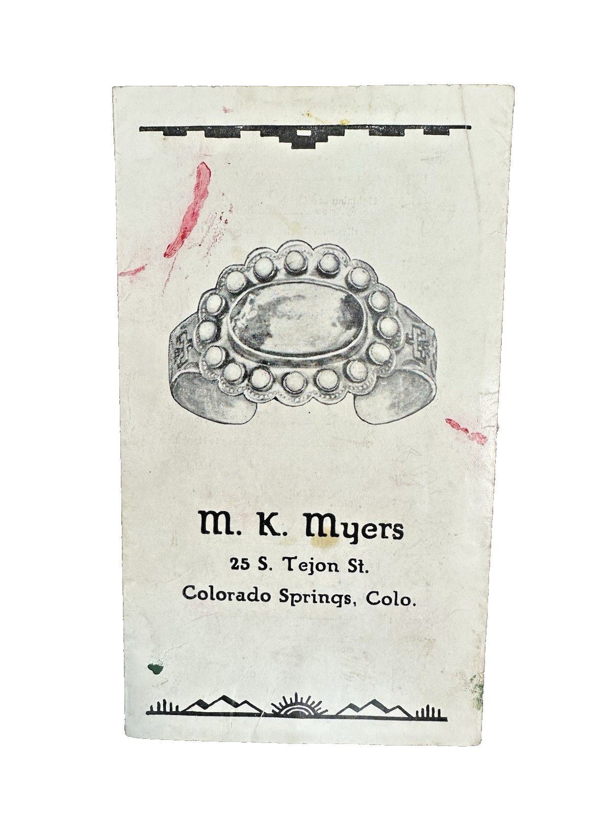 Antique 1910s Indian Symbols Advertising Booklet -M.K. Myers Jewelry, CO Springs Antique 1910s Indian Symbols Advertising Booklet -M.K. Myers Jewelry, CO Springs