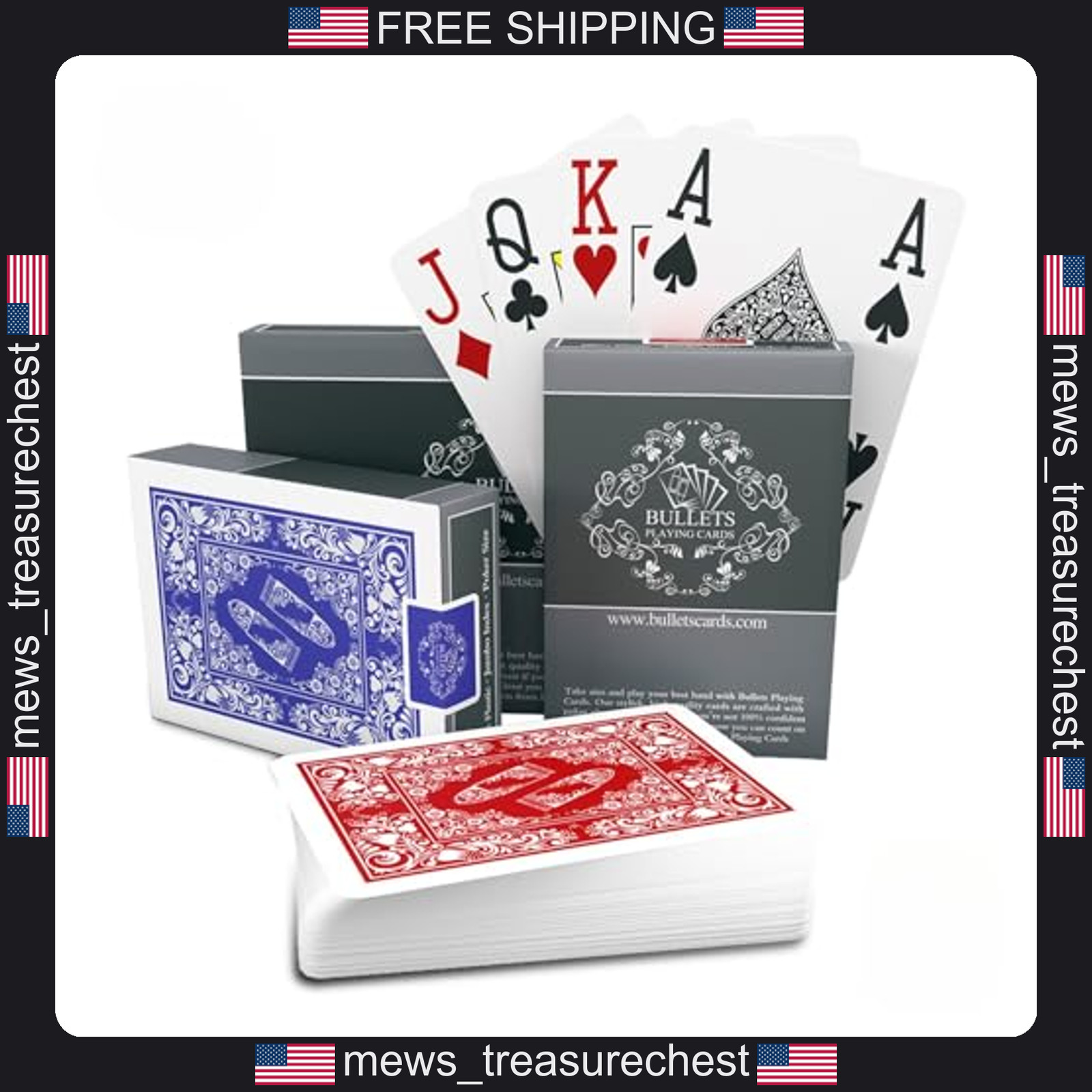 Waterproof Plastic Playing Cards 2 Decks Poker Size Jumbo Index for Casino Waterproof Plastic Playing Cards 2 Decks Poker Size Jumbo Index for Casino