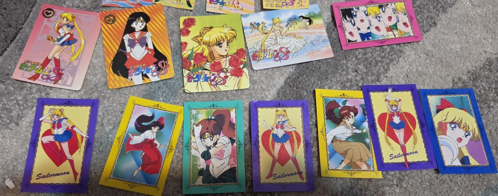 Pretty Soldier Sailor Moon S Mini Card Lot Vintage Morinaga Lot 12 Cards Pretty Soldier Sailor Moon S Mini Card Lot Vintage Morinaga Lot 12 Cards