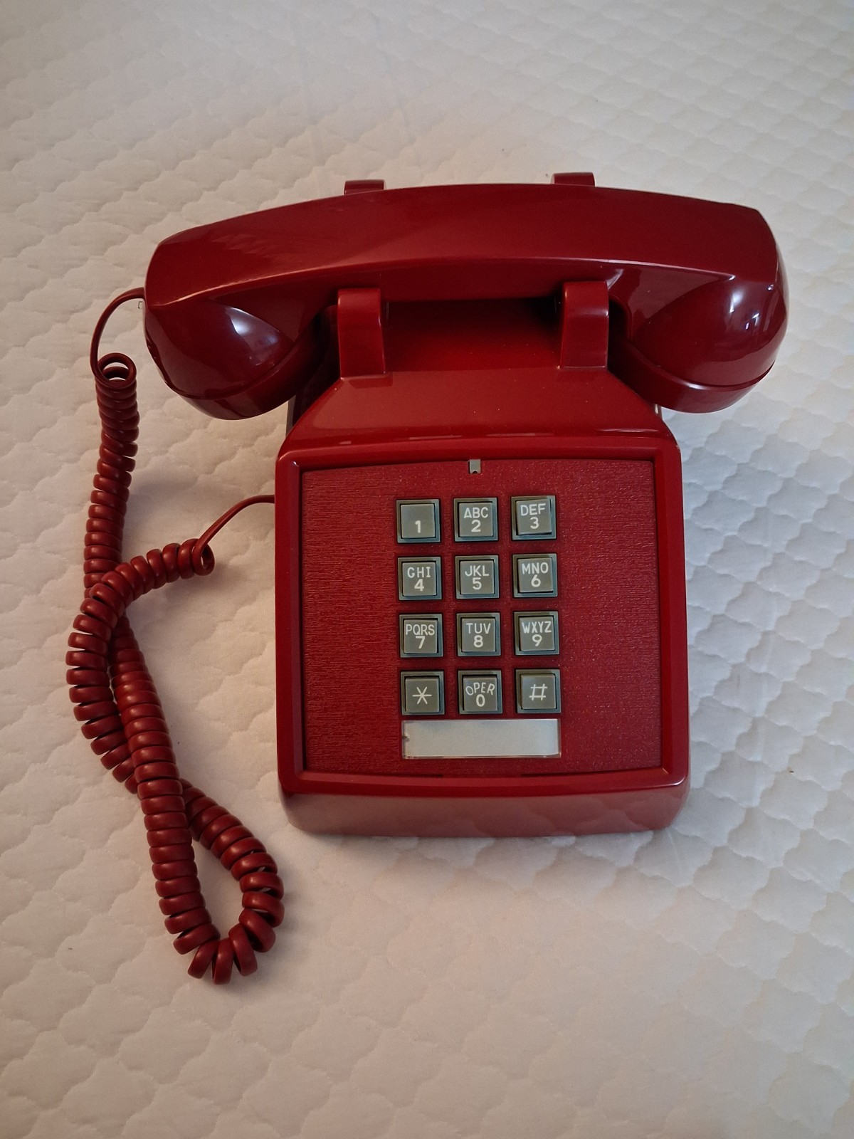 New Vintage Western Electric Red Touch-Tone Telephone New Vintage Western Electric Red Touch-Tone Telephone