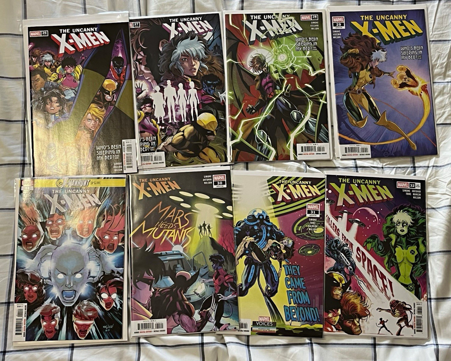 Marvel The Uncanny X-Men #26-32 +11 Comic Book Lot Simone, Vecchio Wilson