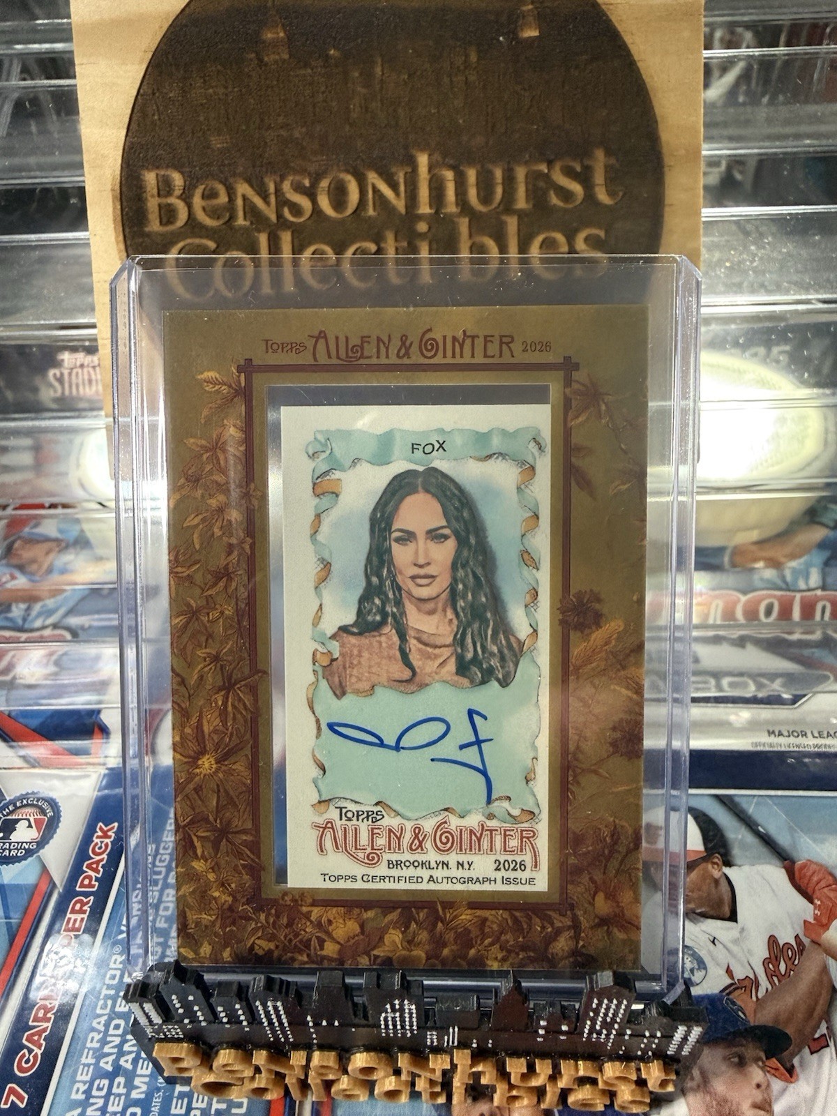 Topps 2026 Allen & Ginter Megan Fox Mini Framed Star Autograph MA-MFX SSP Topps 2026 Allen & Ginter Megan Fox Mini Framed Star Autograph MA-MFX SSP