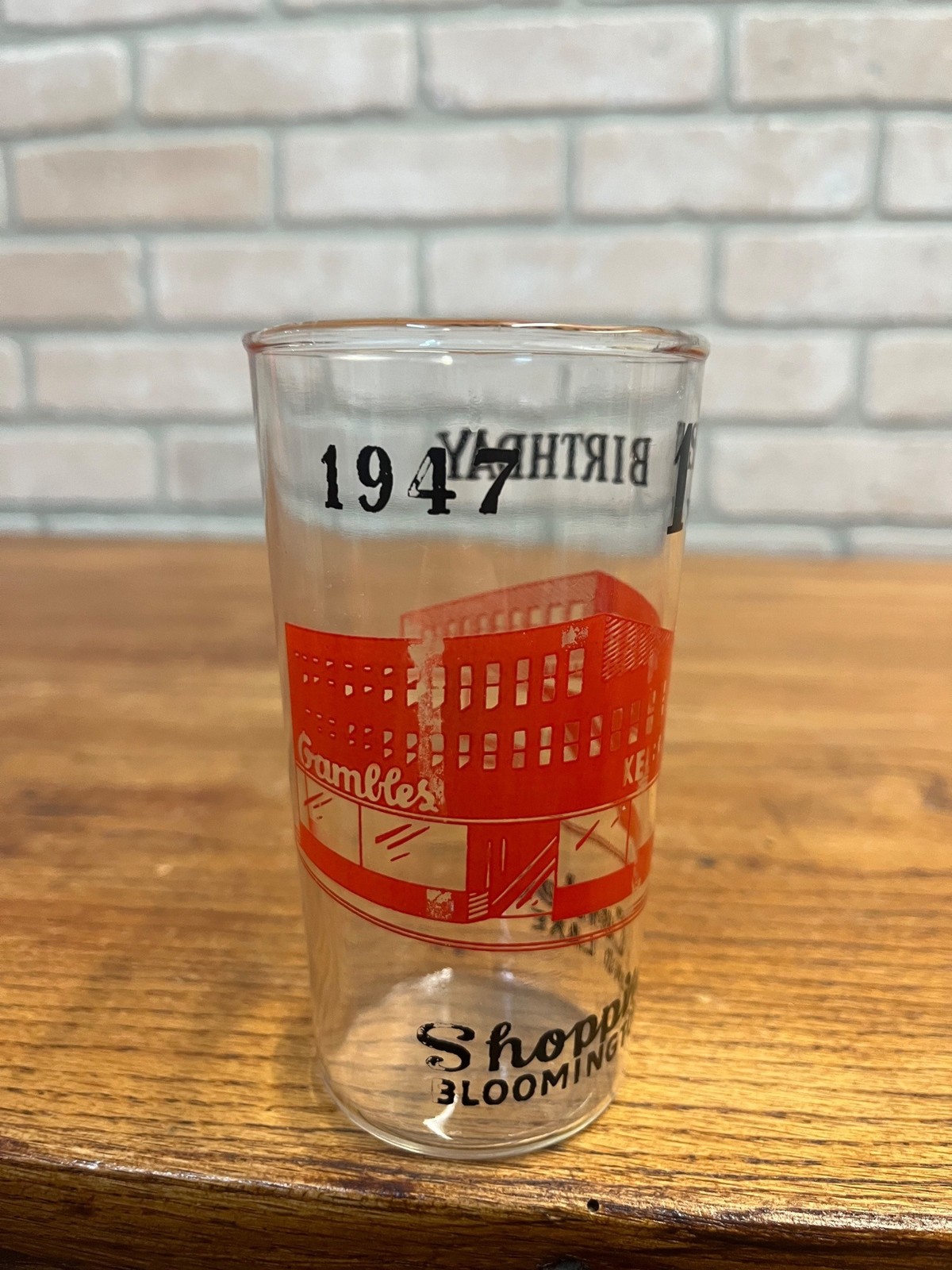 Vintage 1947 Gamble’s Department Store Bloomington MN Minnesota Glass Tumbler Vintage 1947 Gamble’s Department Store Bloomington MN Minnesota Glass Tumbler