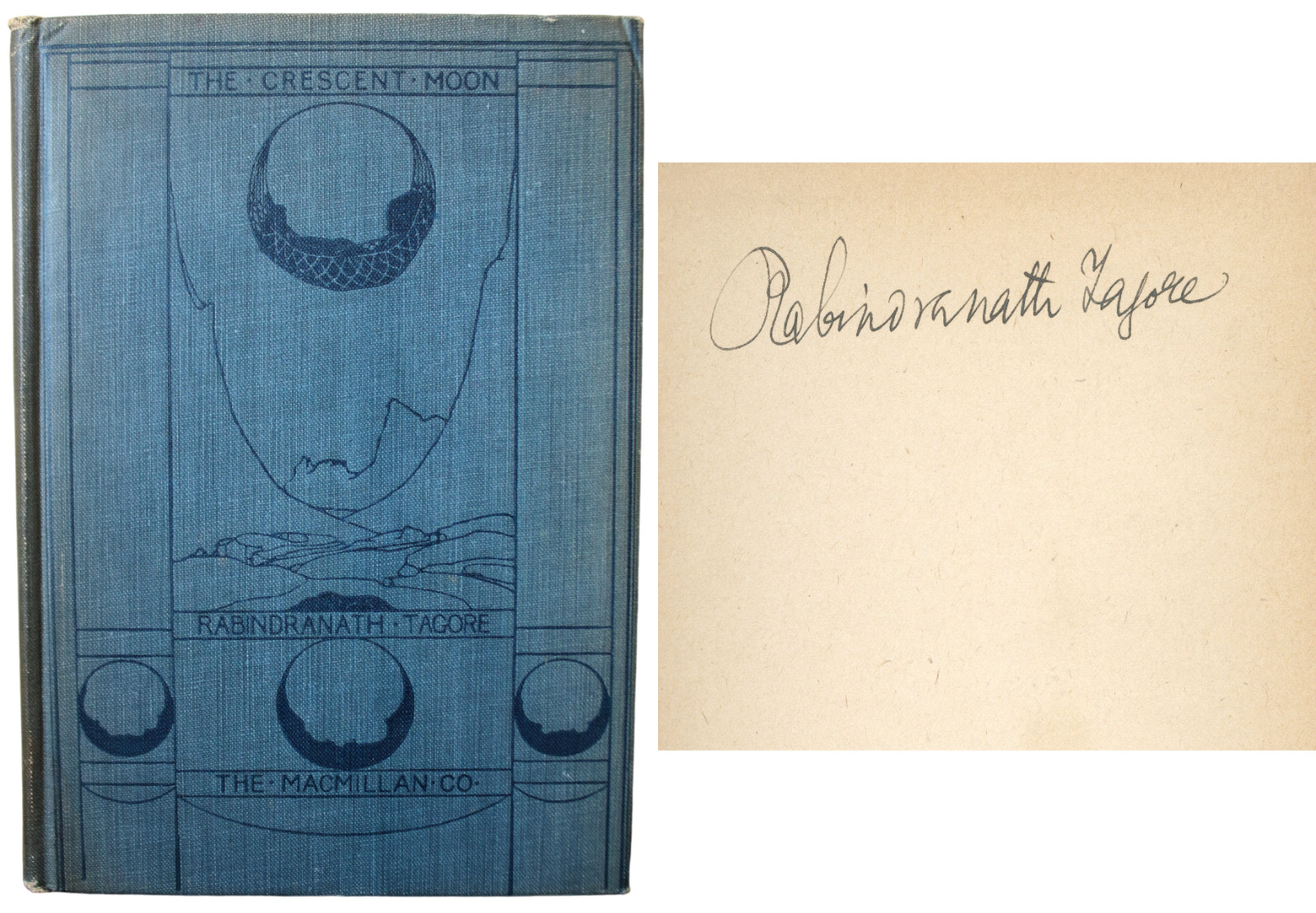 Rabindranath Tagore ~ Signed Autographed The Crescent Moon Book ~ PSA DNA Rabindranath Tagore ~ Signed Autographed The Crescent Moon Book ~ PSA DNA