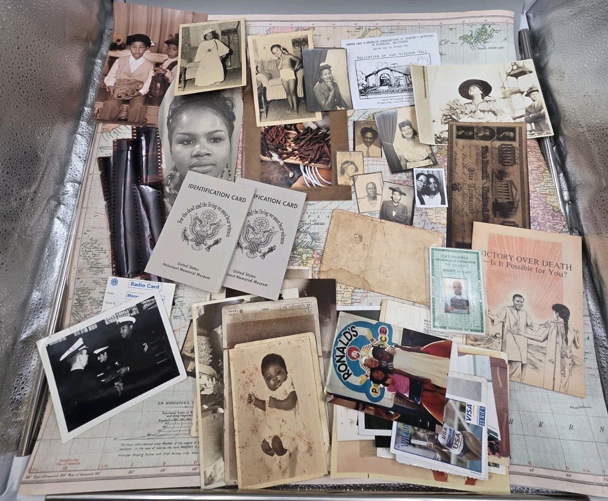 Antique African American Family Photos & Ephemera Lot 1800s-1900s Texas