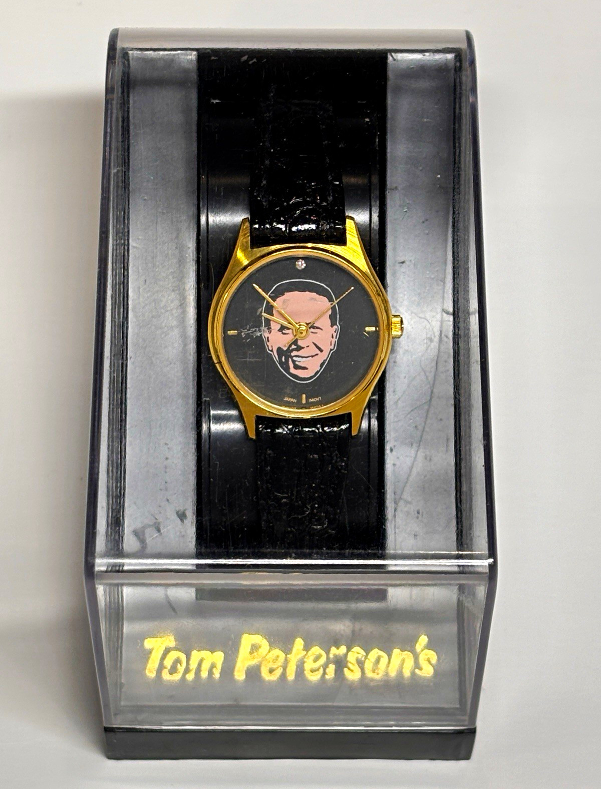 Vintage Tom Peterson Promotional Wristwatch – NOS with Original Display Case Vintage Tom Peterson Promotional Wristwatch – NOS with Original Display Case