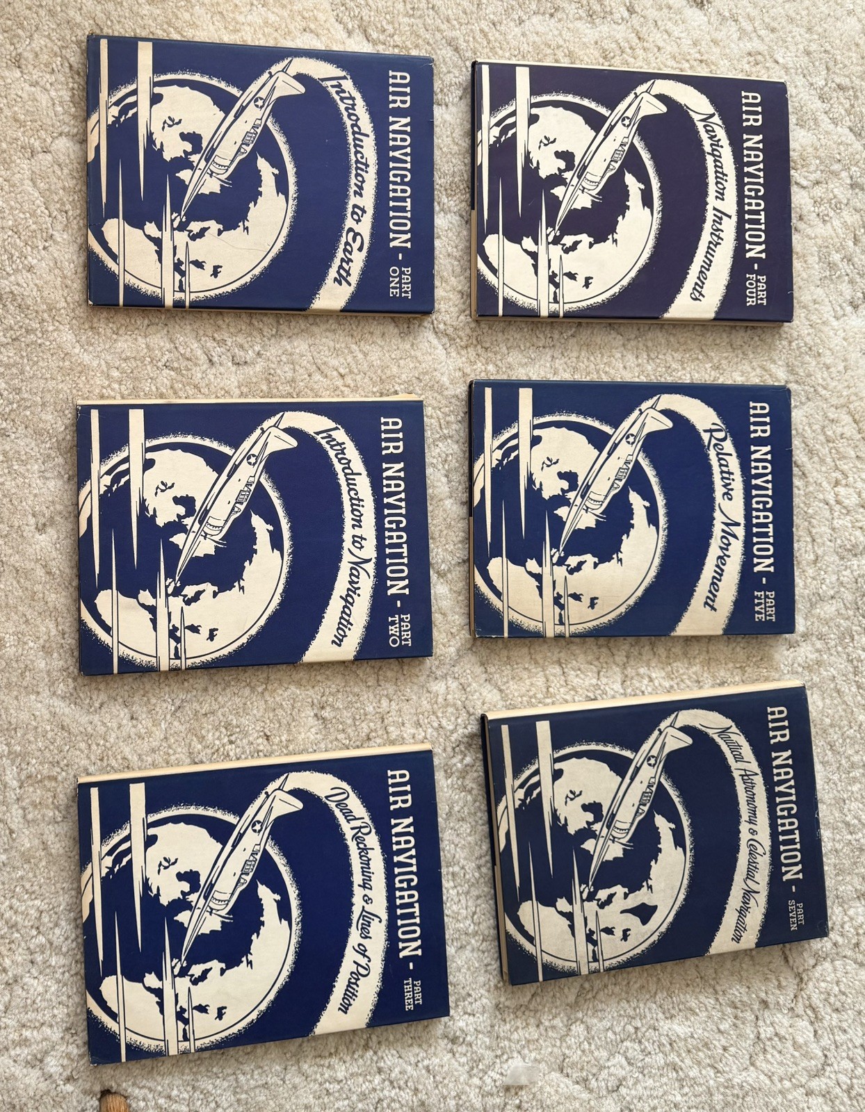 Set Of 6 WWII Air Navigation Books 1940’s Set Of 6 WWII Air Navigation Books 1940’s