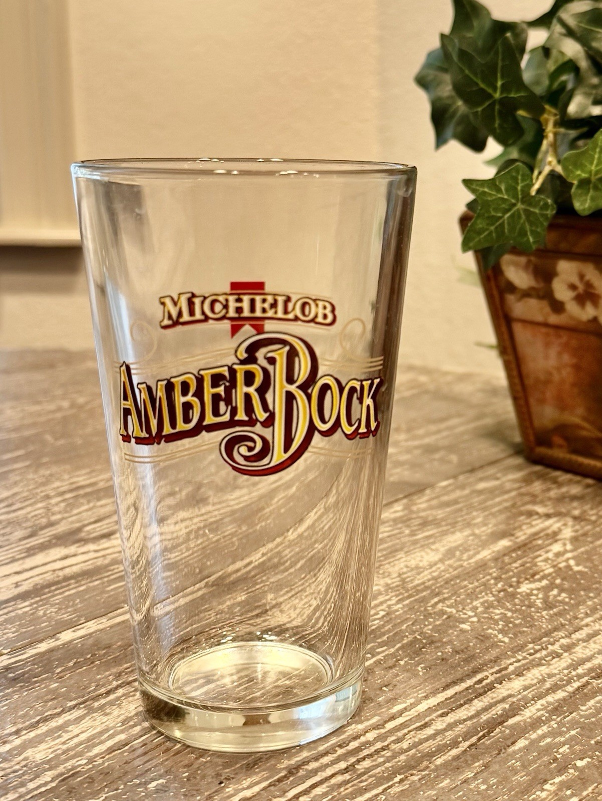 Michelob Amber Bock Beer Pint Glass 16oz Vintage Barware Drinking Glass Anheuser Michelob Amber Bock Beer Pint Glass 16oz Vintage Barware Drinking Glass Anheuser