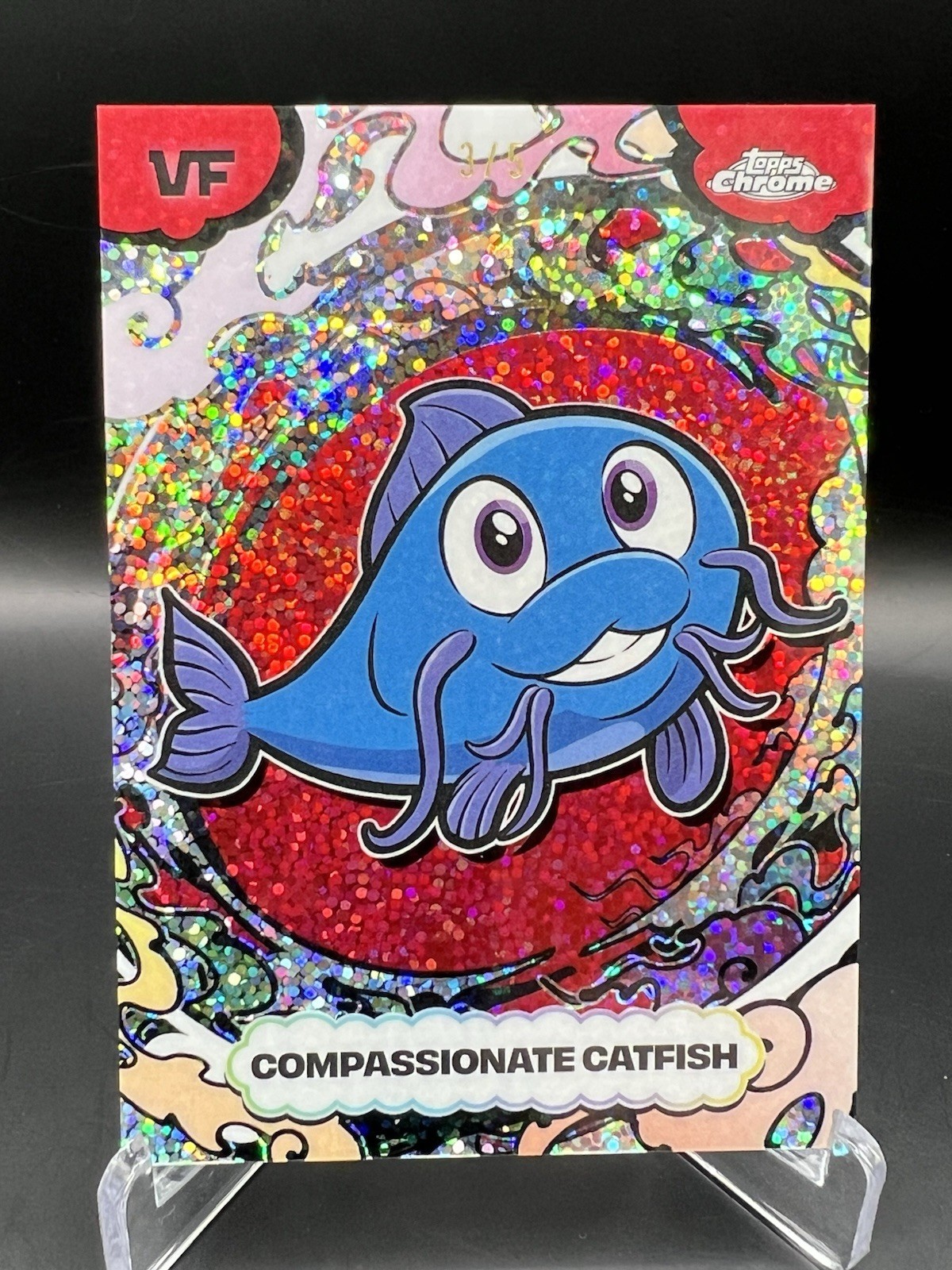 Compassionate Catfish 2026 Topps Chrome Veefriends Red Manga Speckle /5
