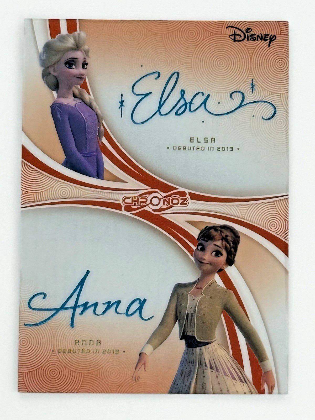 2026 CardFun Disney Chronoz- Dual Auto- Elsa And Anna- Frozen- 18/30- Orange