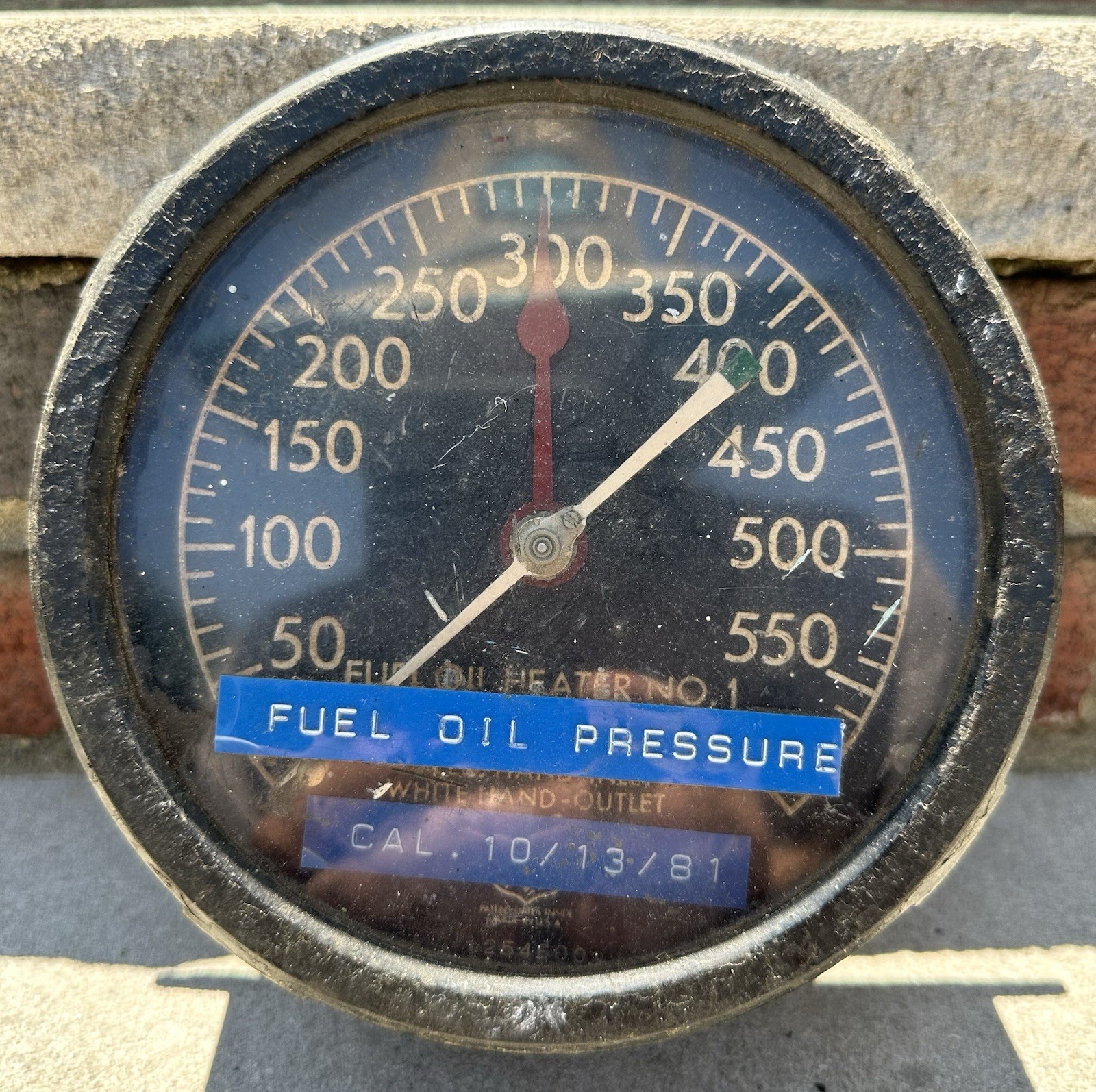 Vintage Ashcroft 600 psi Fuel Oil Heater Gauge 5 1/2” H12546002 Cutter Bibb CG Vintage Ashcroft 600 psi Fuel Oil Heater Gauge 5 1/2” H12546002 Cutter Bibb CG