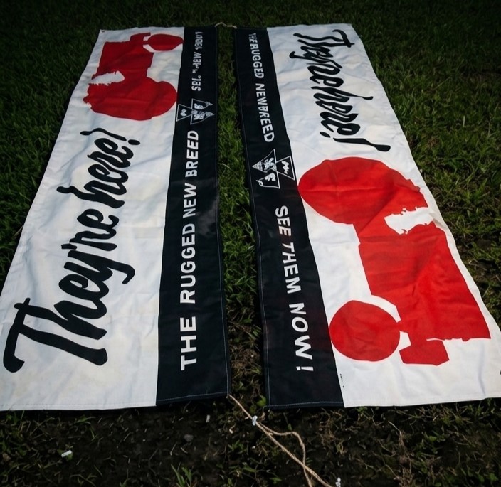 VINTAGE 1960s MASSEY FERGUSON DEALER BANNERS – NOS VINTAGE 1960s MASSEY FERGUSON DEALER BANNERS – NOS