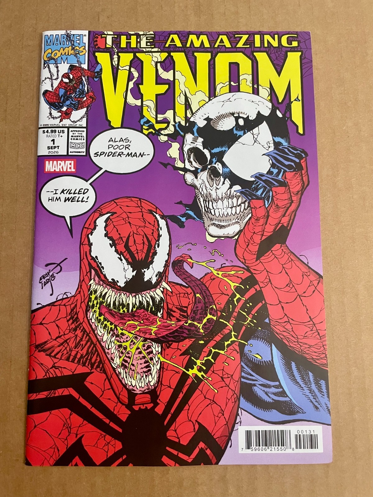 Amazing Venom #1 Erik Larsen Homage Variant Spider-Man #347 Skull Marvel 2026 Amazing Venom #1 Erik Larsen Homage Variant Spider-Man #347 Skull Marvel 2026