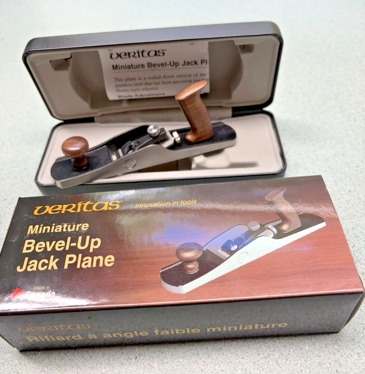 Veritas Miniature Bevel UP Jack Plane NOS New in original box low angle MINT Veritas Miniature Bevel UP Jack Plane NOS New in original box low angle MINT