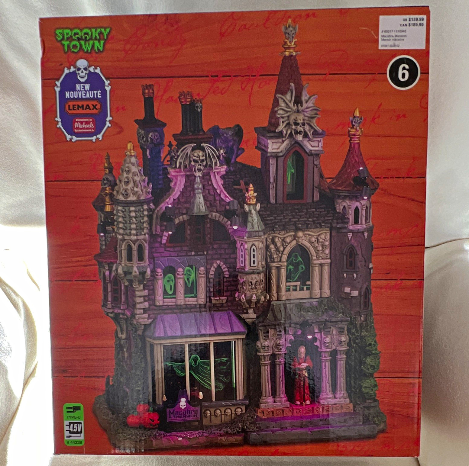 Lemax Spooky Town Macabre Mansion #65517 Illuminated Halloween House Lemax Spooky Town Macabre Mansion #65517 Illuminated Halloween House