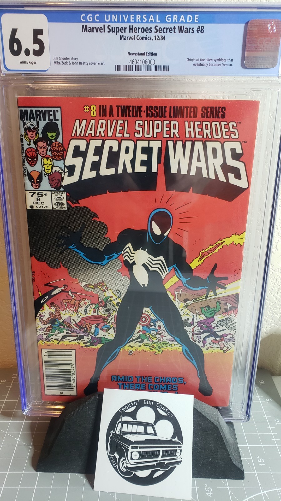 Secret Wars #8 CGC 6.5 WHITE Pages 1984 Venom Symbiote Newsstand Variant π Secret Wars #8 CGC 6.5 WHITE Pages 1984 Venom Symbiote Newsstand Variant π