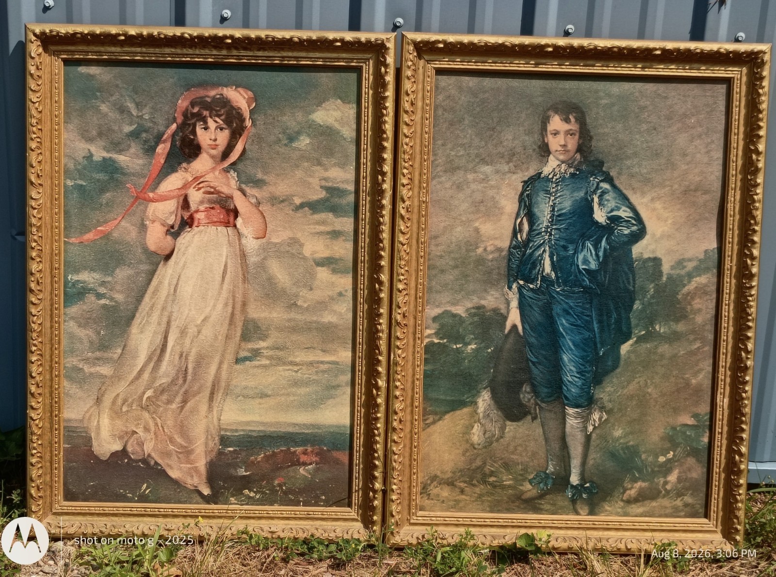 Vintage Mid Century Turner Mfg Co. "Pinkie" & "The Blue Boy" Framed Prints Vintage Mid Century Turner Mfg Co. "Pinkie" & "The Blue Boy" Framed Prints