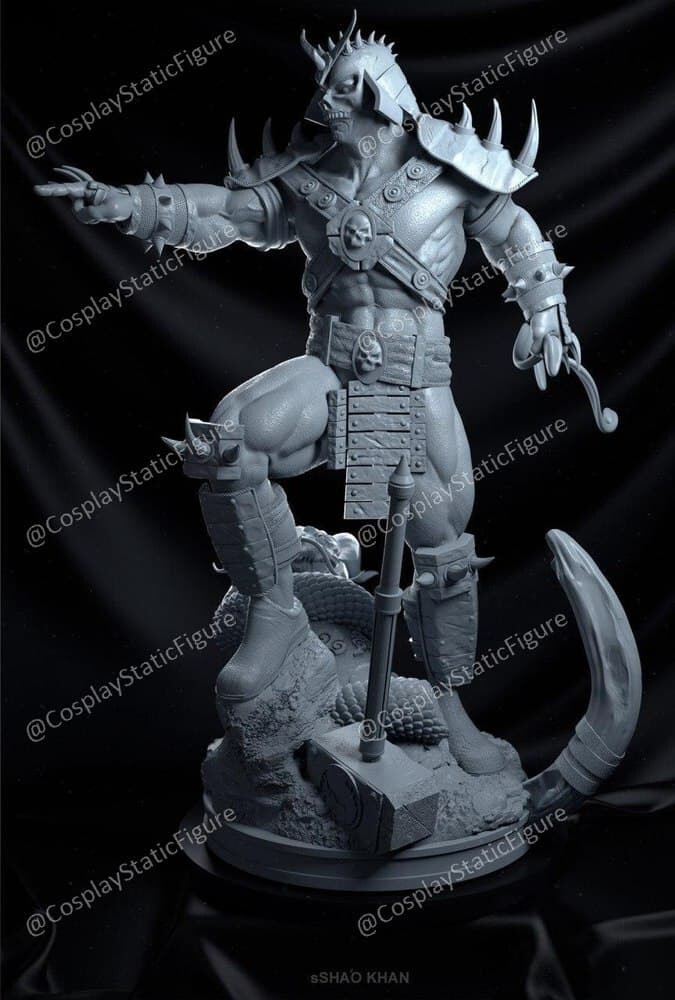 Shao Kahn Resin Sculpture Statue Model Kit Unpainted/Unassembled Shao Kahn Resin Sculpture Statue Model Kit Unpainted/Unassembled
