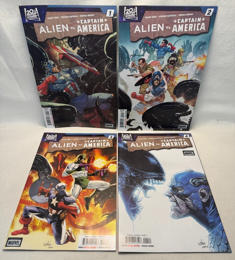 Marvel Alien vs Captain America #1-4 (All 1st Print) *FREE SHIPPING* Marvel Alien vs Captain America #1-4 (All 1st Print) *FREE SHIPPING*