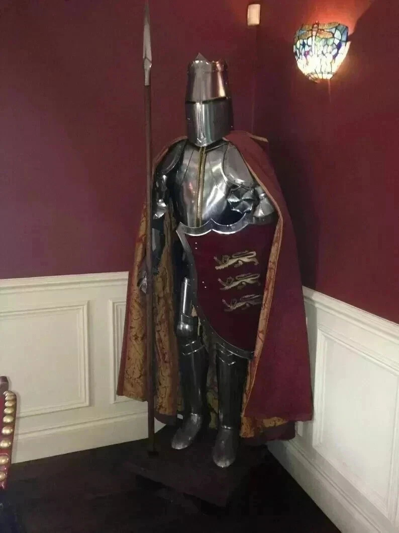 Medieval Armor Suit Wearable Knight Crusader Full Body Armour Templar Combat L/P Medieval Armor Suit Wearable Knight Crusader Full Body Armour Templar Combat L/P