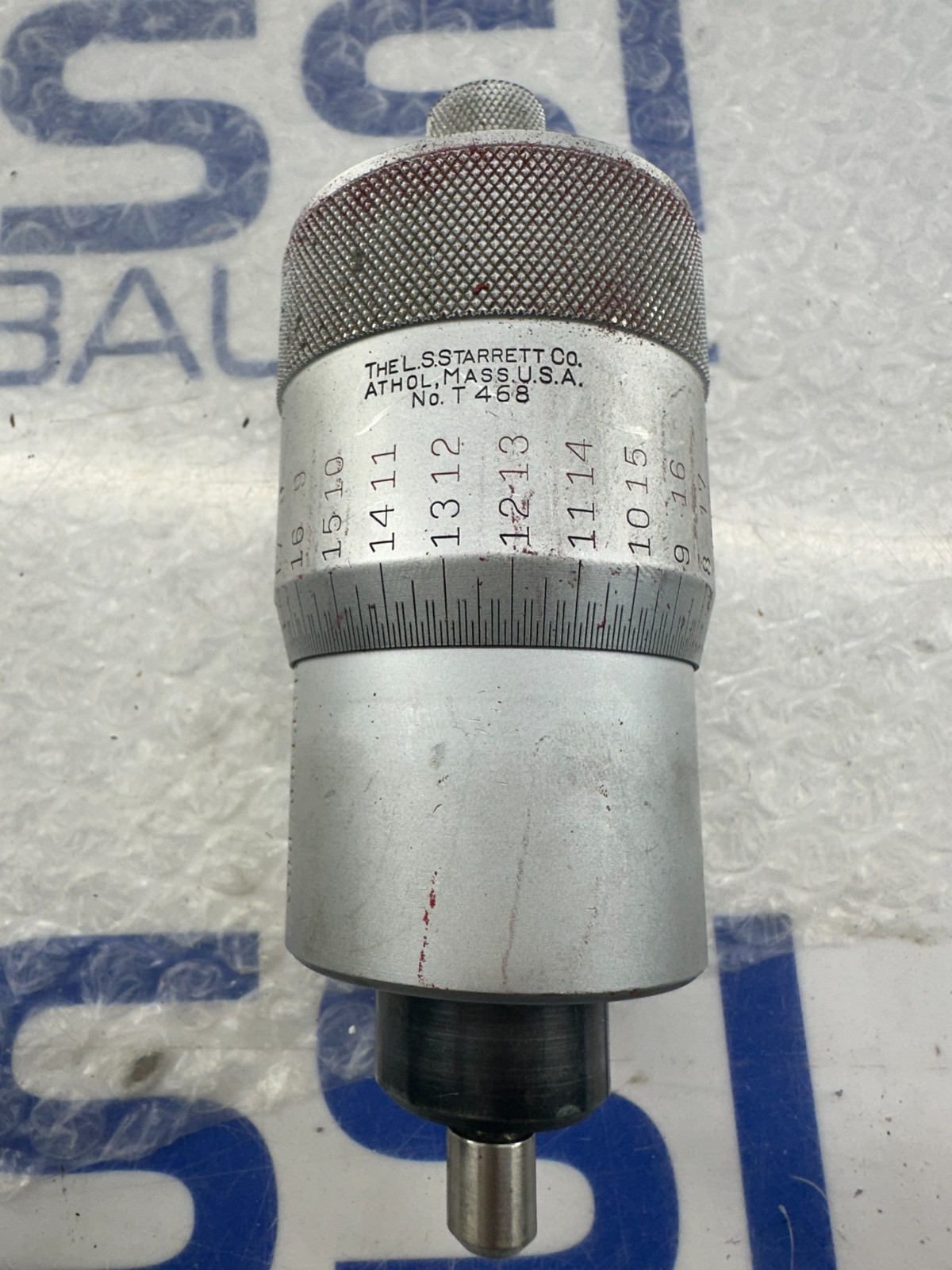 THE L S STARRETT NO T 468 .0001" DIVISION THE L S STARRETT NO T 468 .0001" DIVISION