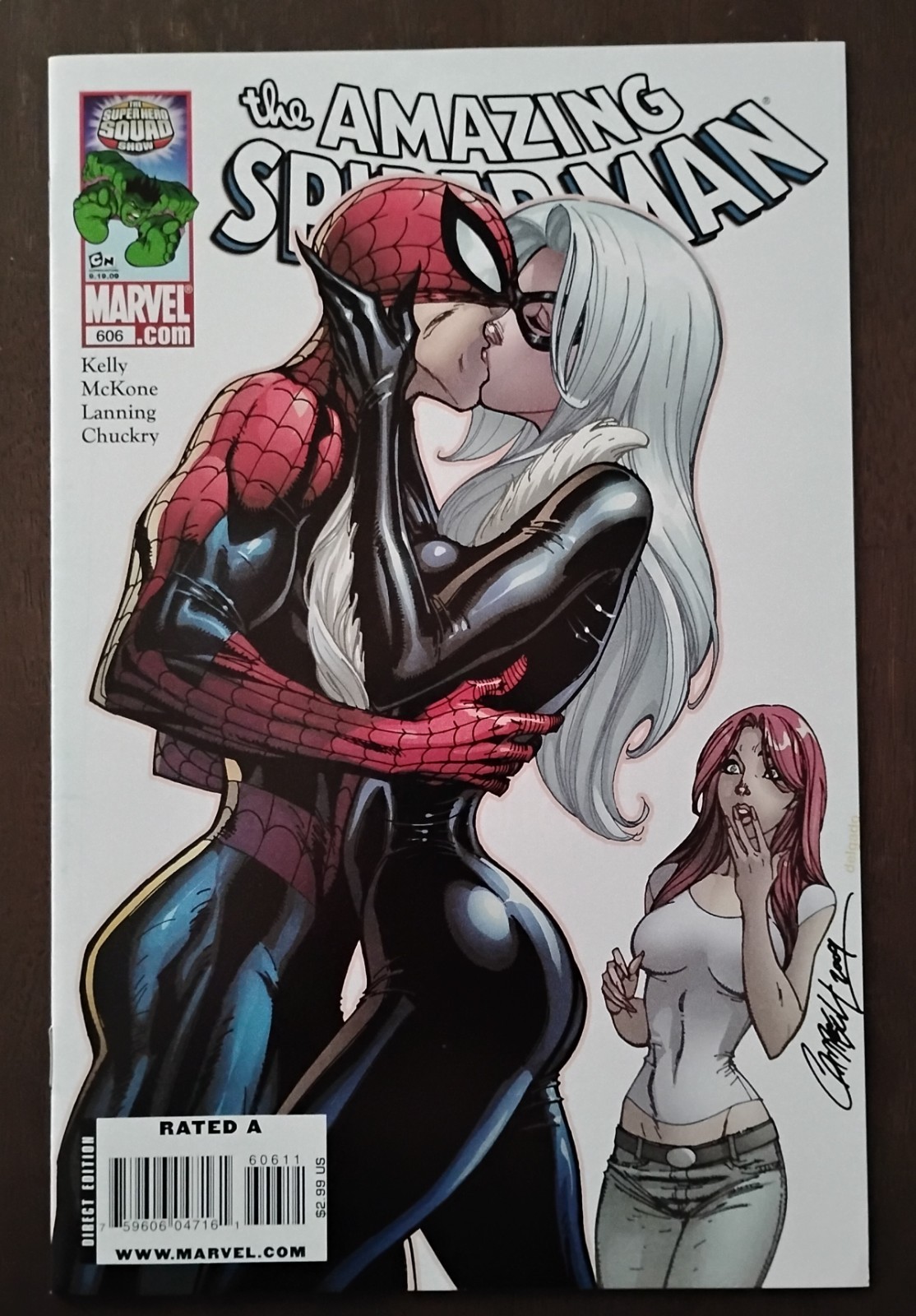 Amazing Spider-Man #606 Black Cat J. Scott Campbell Marvel Comics High Grade 🔥 Amazing Spider-Man #606 Black Cat J. Scott Campbell Marvel Comics High Grade 🔥