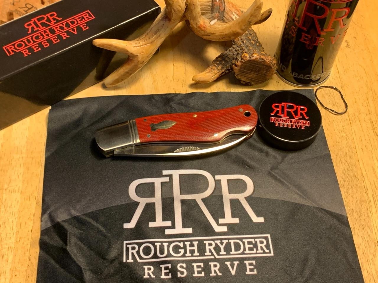 Rough Ryder Reserve Red Canvas Micarta Folder 4 1/2" Pocket Knife RRR041 Rough Ryder Reserve Red Canvas Micarta Folder 4 1/2" Pocket Knife RRR041