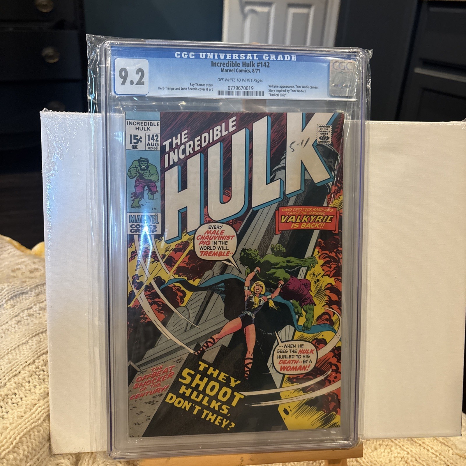 Incredible Hulk # 142 CGC 9.2 White (Marvel, 1971) Valkyrie cover & appearance Incredible Hulk # 142 CGC 9.2 White (Marvel, 1971) Valkyrie cover & appearance