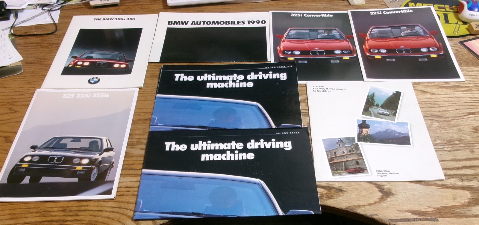 Original 1988 1989 1990 BMW 3 Series Sales Brochure Lot of 8 318i 318is 325i is Original 1988 1989 1990 BMW 3 Series Sales Brochure Lot of 8 318i 318is 325i is